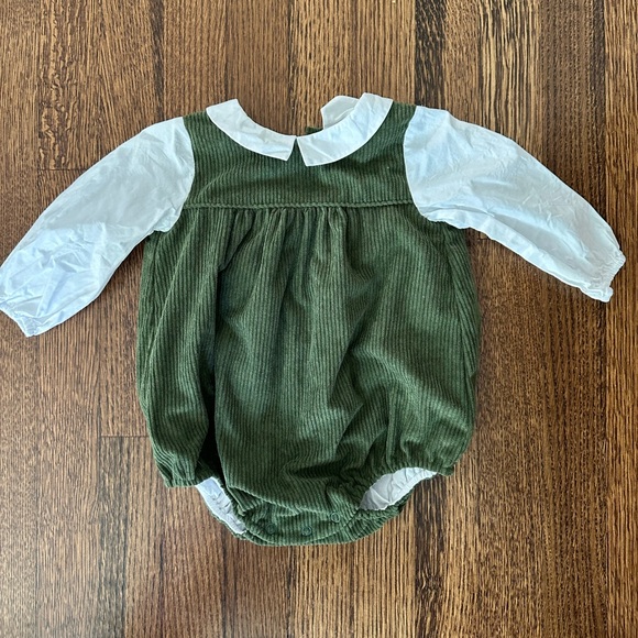 Edgehill Collection Baby Peter Pan Long Sleeve Corduroy Bubble - Picture 1 of 3